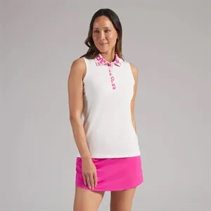 PUMA® Women's Modalon Floral Rib Sleeveless Golf Polo