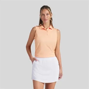 PUMA® Women's Birdseye Sleeveless Golf Polo with Custom Logo