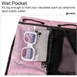 Swim Bag Mesh Drawstring Backpack With Wet Pocket | https://www.bestnamebadges.com