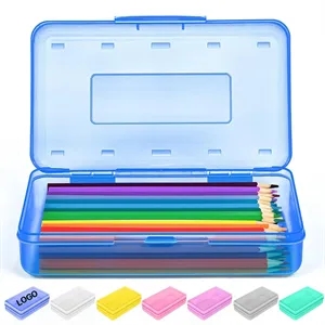 Clear Plastic Pencil Box Stationery Case