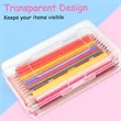 Clear Plastic Pencil Box Stationery Case | https://www.bestnamebadges.com