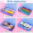Clear Plastic Pencil Box Stationery Case | https://www.bestnamebadges.com