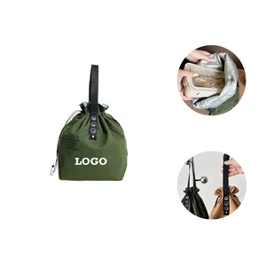 Canvas Drawstring Lunch Bag