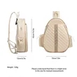 Quilted Tennis Racket Backpack | https://www.bestnamebadges.com
