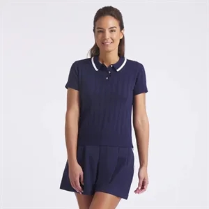 PUMA® Women's AP Pointelle Golf Polo with Custom Logo