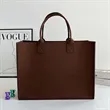 Large Gray Felt Tote Bag with Handles | https://www.bestnamebadges.com
