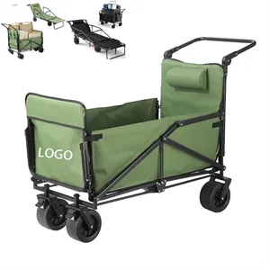 Outdoor Multifunctional Camping Cart,Reclinable And Foldable