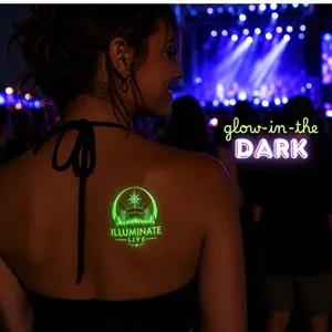2" x 2" Custom Glow-In-The-Dark Tattoos