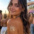 2" x 2" Custom Metallic Temporary Tattoos | https://www.bestnamebadges.com