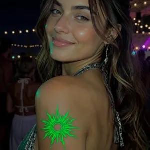 2.5" x 2.5" Custom Glow-In-The-Dark Temporary Tattoo