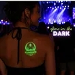 2.5" x 2.5" Custom Glow-In-The-Dark Temporary Tattoo | https://www.bestnamebadges.com