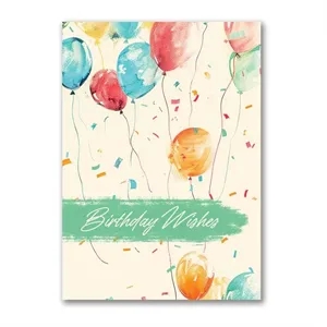 Floating Away Birthday Card