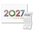 Mosaic Calendar 2027 Card | https://www.bestnamebadges.com