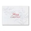 Subtle Holly Merry Christmas Card | https://www.bestnamebadges.com