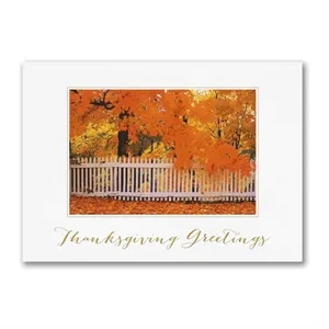 Vibrant Autumn Day Thanksgiving Card