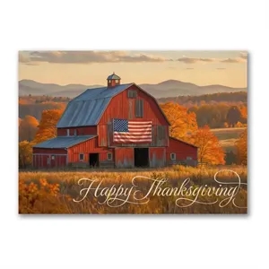 Patriotic Thanksgiving Card