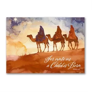 Watercolor Wise Men Religious Card