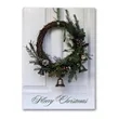 Winter Wreath Economy Card | https://www.bestnamebadges.com