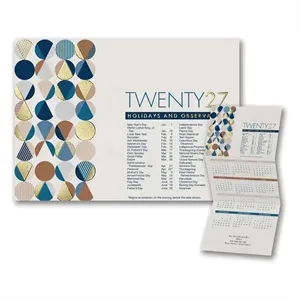 Geometric Calendar 2027 Card