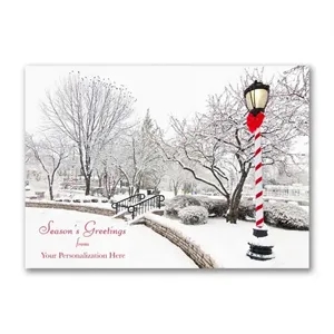 Holiday Lamp Post Card