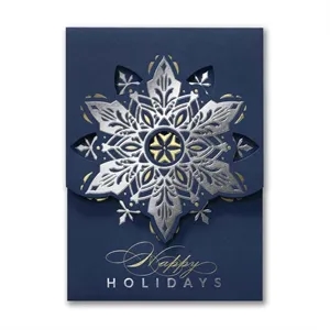 Snowflake Awe Holiday Card