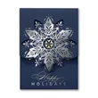 Snowflake Awe Holiday Card | https://www.bestnamebadges.com