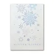Soft Snowflakes Holiday Card | https://www.bestnamebadges.com