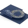 Exquisite Wreath Holiday Card | https://www.bestnamebadges.com