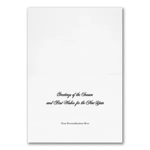 Hint Of Red Holiday Card