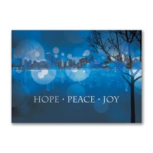 City Of Blue Holiday Card