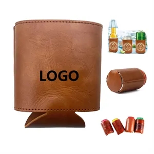 Beverage PU Leather Can Sleeve