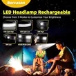 Dual LED Strip Headlamp for Forehead | https://www.bestnamebadges.com