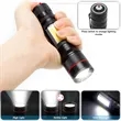 Zoomable Hand Light COB Lamp with Magnet and Clip | https://www.bestnamebadges.com