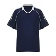 Men's Contrast Piping Performance Shirt With Rib Knit Collar | https://www.bestnamebadges.com