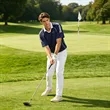 Men's Contrast Piping Performance Shirt With Rib Knit Collar | https://www.bestnamebadges.com