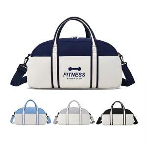 16oz Two-Tone Cotton Canvas Duffel Bag
