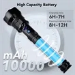 10.6" Rechargeable LED Flashlight 99,000 Lumens | https://www.bestnamebadges.com