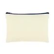 Custom Cotton Canvas Zipper Pouch 9" x 6" | https://www.bestnamebadges.com