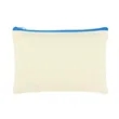 Custom Cotton Canvas Zipper Pouch 9" x 6" | https://www.bestnamebadges.com