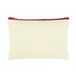 Custom Cotton Canvas Zipper Pouch 9" x 6" | https://www.bestnamebadges.com