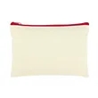 Custom Cotton Canvas Zipper Pouch 9" x 6" | https://www.bestnamebadges.com