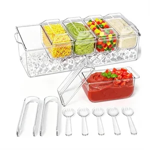 Chilled Condiment Server for Home, Party, Celebration