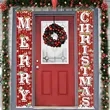 couplet Christmas Decorations Yard Front Porch Sign Set | https://www.bestnamebadges.com