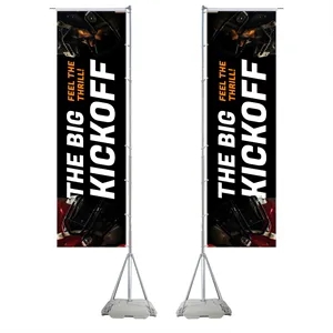 17 Ft Double-Sided Feather Flag Kit With Water-Filled Base
