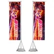 17 Ft Double-Sided Feather Flag Kit With Water-Filled Base | https://www.bestnamebadges.com
