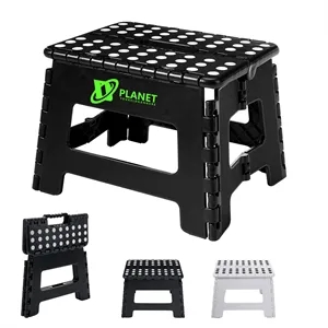 Portable Plastic Folding Step Stool With Carry Handle