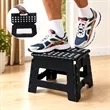 Portable Plastic Folding Step Stool With Carry Handle | https://www.bestnamebadges.com