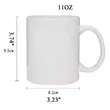Modern Blank Ceramic Coffee Cup | https://www.bestnamebadges.com
