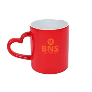 Personalized Heart Handle Color Changing Mug