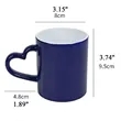 Personalized Heart Handle Color Changing Mug | https://www.bestnamebadges.com
